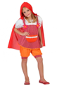 Costume de chaperon rouge pour des filles