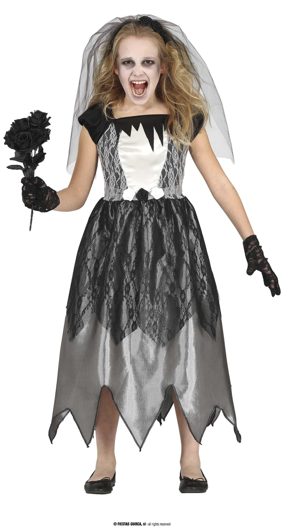 Costume de mariée d’Halloween pour les filles