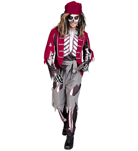 Costume de pirate squelette pour hommes