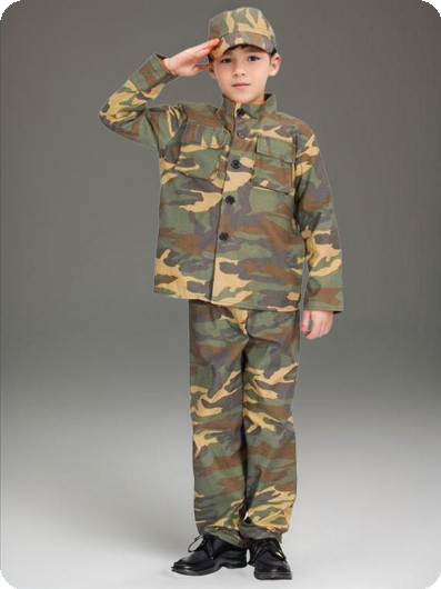 Costume de soldat de l’armée pour enfants