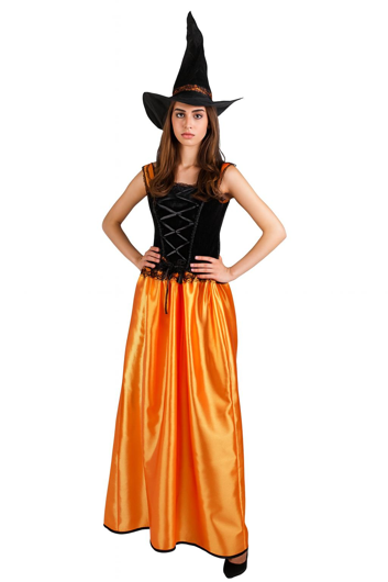 Costume de Sorcière orange Alexandrie