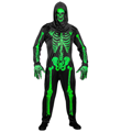 Costume de squelette vert néon pour adultes