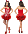 Costume diablesse à pailettes