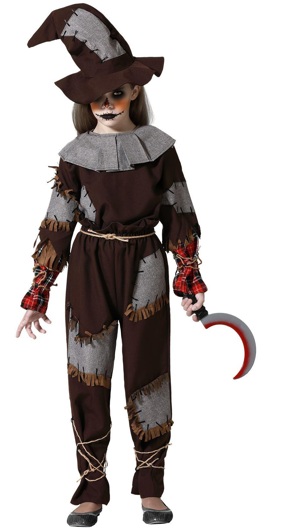 Costume d'épouvantail d'Halloween pour les enfants