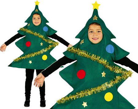 Costume d’arbre de Noël pour les enfants