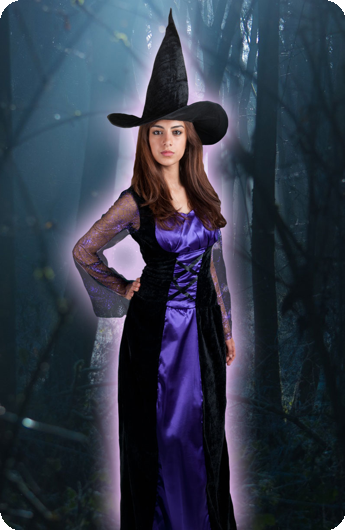 Costume Sorciere violette Cassandra