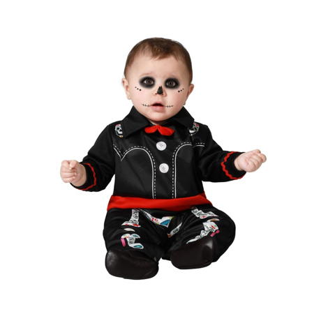 Costume suit skeleton colorful for baby boy