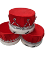 couronne royale chapeau rouge avec argent