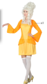 Courtesan yellow dress up costume for ladies