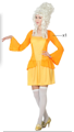 Courtisane robe jaune