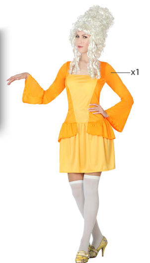 Courtisane robe jaune