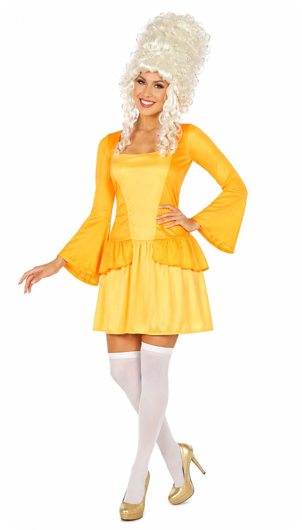 Courtisane robe jaune