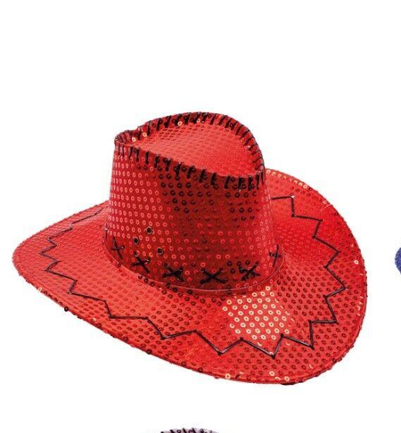 Cowboy hat glitter gold