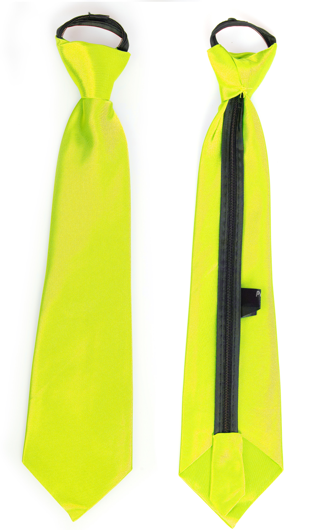 Cravate satin jaune