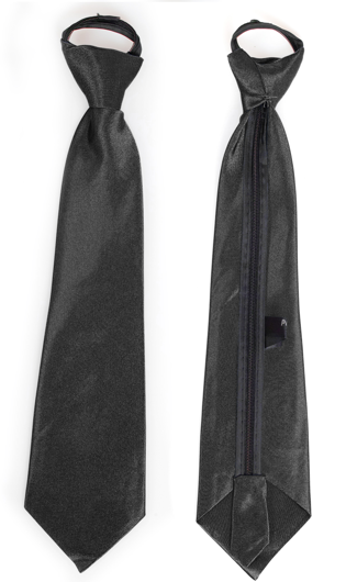 Cravate satin noir