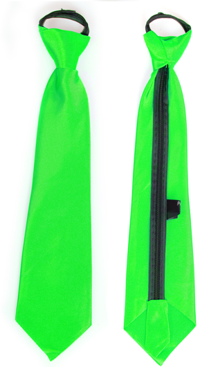 Cravate satin vert
