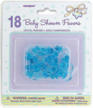 Crystal Pacifier Blue 2,5cm 18pcs