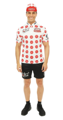 Cyclist costume with cap