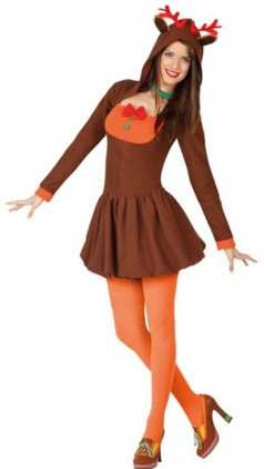 Dames Rendier Verkleedoutfit met Gewei