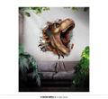 Deco. sticker muur 70x80 cms dinosaurus