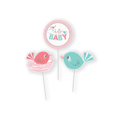Deco Sticks Hello baby girl 3 Pieces