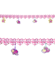 Decoration guirlande pink hearts baby shower