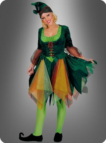 Deguisement de femme elfe de Noël