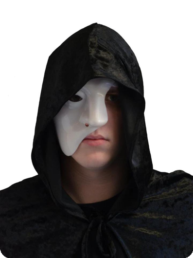 Demi-masque blanc