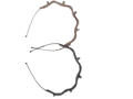 Diadeem fijne met strass zilver/goud