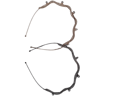 Diadeem fijne met strass zilver/goud