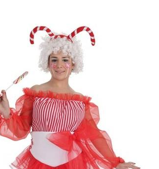 Diadème avec cannes de bonbons