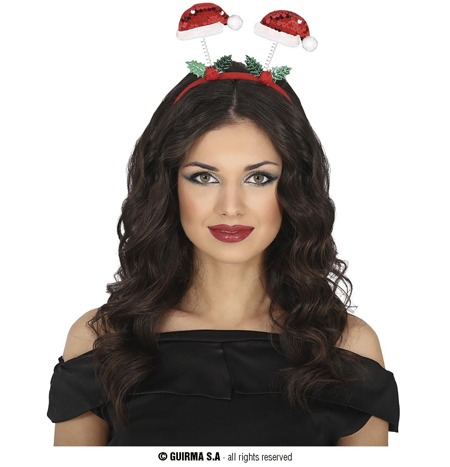 diadème avec des bonnets de Noël