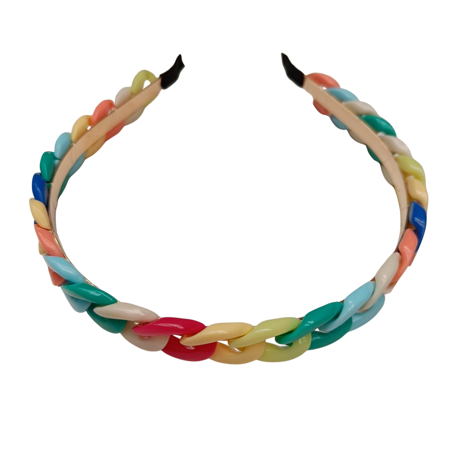 Diadème avec des maillons colorés