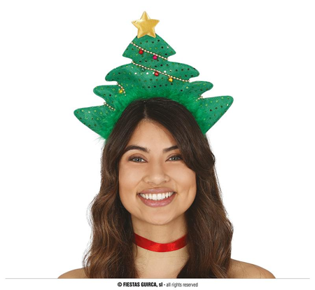 Diadème avec grand sapin de Noël