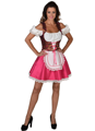 dirndl brocate with roses Fuchsia