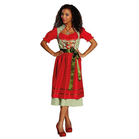 Dirndl groen rood
