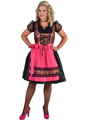 Dirndl jurk deluxe met rozen