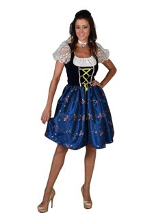 dirndl luxury blue