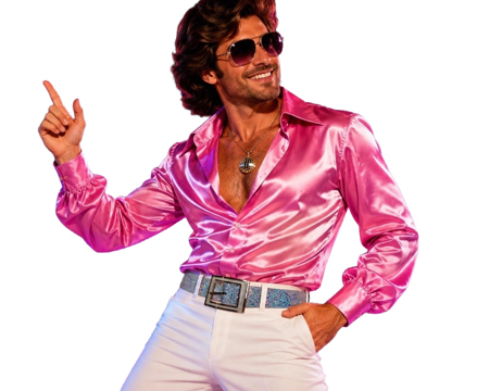 Disco party riem glitter parelmoer
