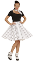 Disco skirt with polka dot