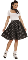 Disco skirt with polka dot and scarf