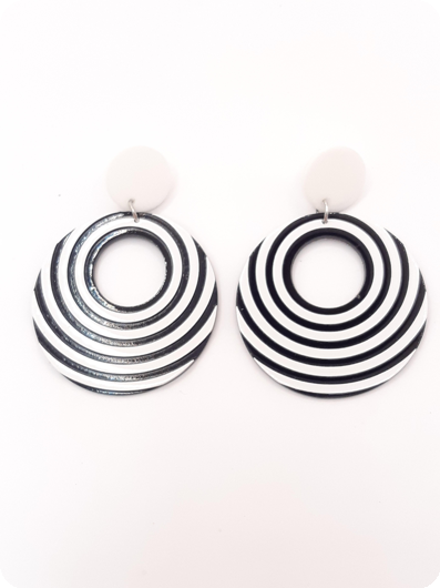 Disco twirl earrings