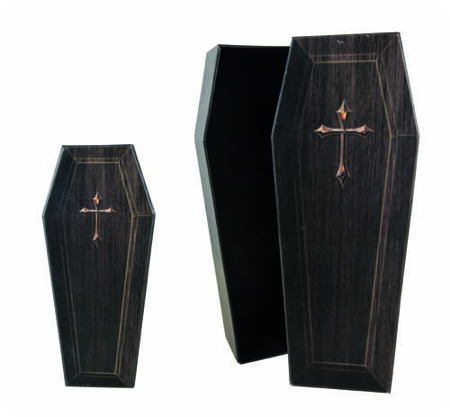 doodskisten karton 28 cm 2 stuks
