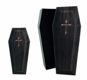 doodskisten karton 28 cm 2 stuks