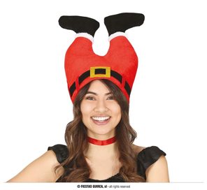 drôle de chapeau de Noël avec des jambes