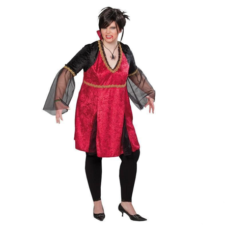 Draculina vampier dames kostuum plus size