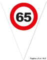 Drapeaux de décoration 65 avec le signe de route 5m
