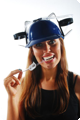 Drinking helmet red or blue