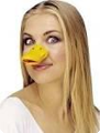 Duck bill latex on elastic