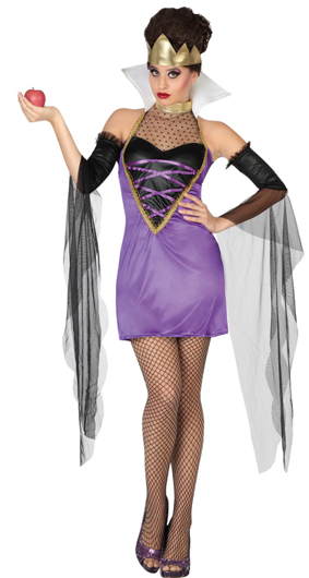 Duistere Koningin Kostuum - Elegante Vileine Outfit